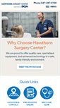 Mobile Screenshot of hawthornsurgerycenter.com